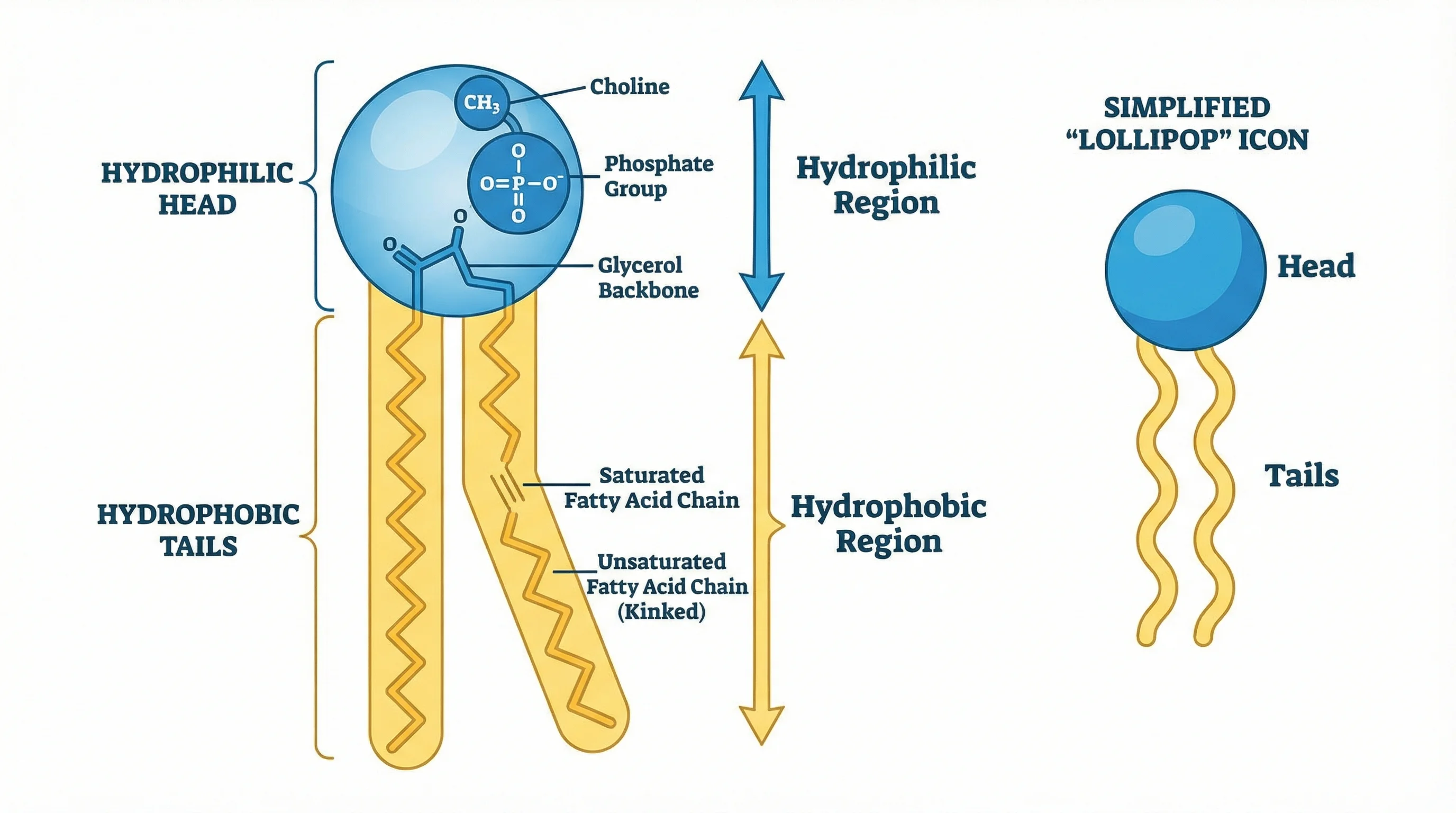 <p>One of the fatty acid in a triglyceride is substituted to a phosphate. Phosphate heads are hydrophilic and the tails are hydrophobic. Phospholipids forms micelles when they are in contact with water. Therefore the molecule is polar</p>