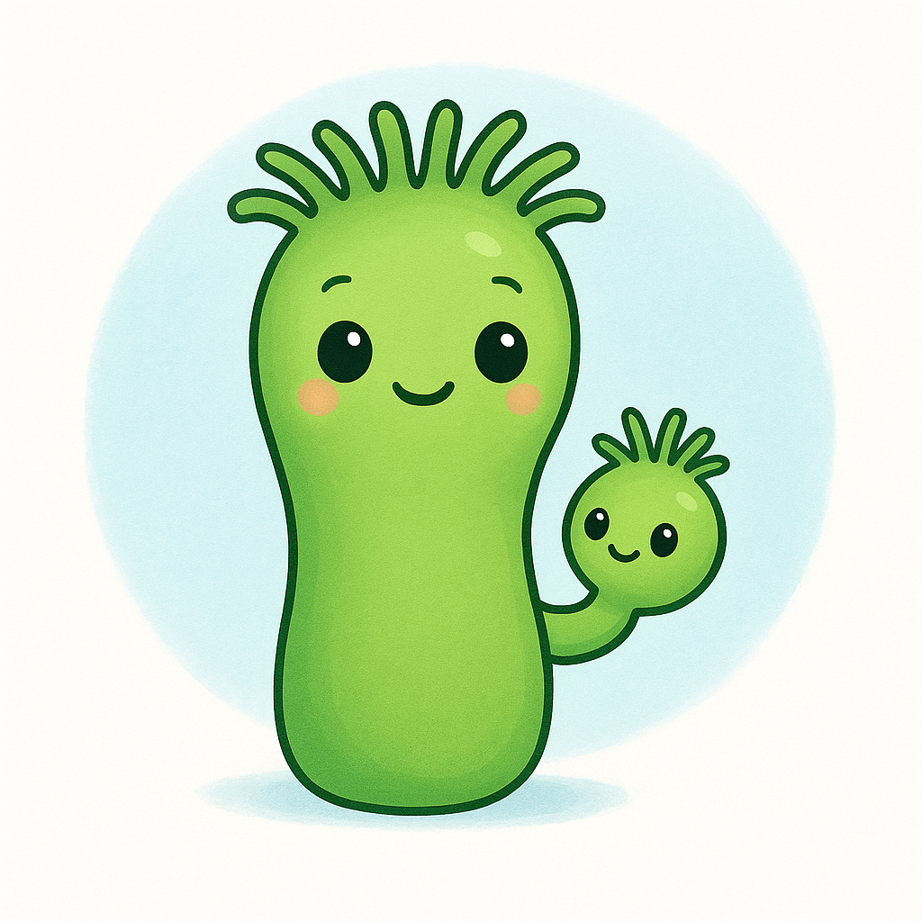 <p>A type of asexual reproduction where a small part grows from the parent body.</p>