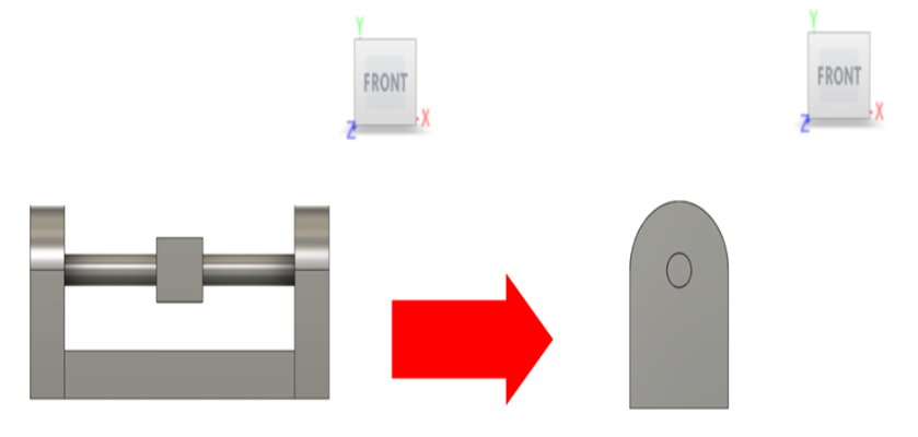 <p>Which view option allows a user to set a new front view that is different from the original front view modeled for the design?</p>