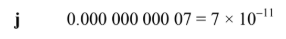 <p>number of times decimal point moves till after number</p>