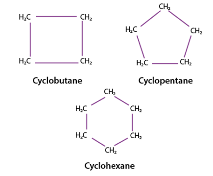 <p>End Carbon comes back to First carbon, single bonds. </p>