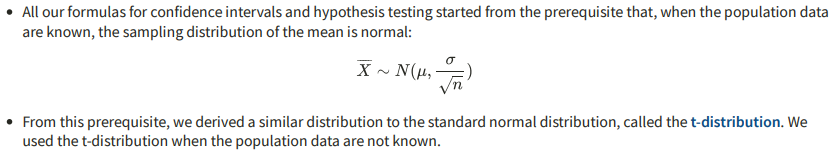 <p>The sampling distribution of the sample mean</p>
