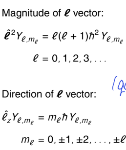 <p>if ℓ = 2, what is |<strong>ℓ</strong>|? what is the direction? show the vectors and explain the angles</p>