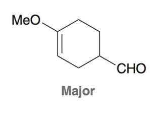 <p>The alignment of the electrostatic forces results in a lower</p><p>energy transition state; the major product is formed faster</p>