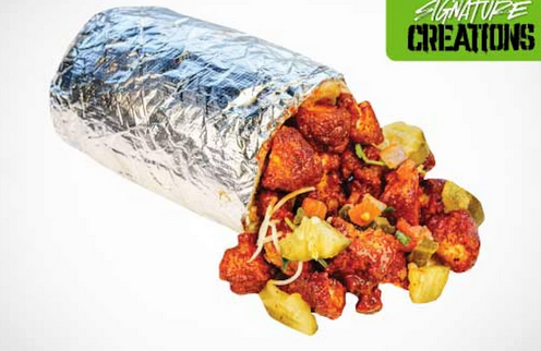 <p>Nashville Hot Chicken Burrito</p>