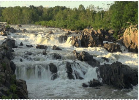 <p>Occur where a river flows over alternating bands of hard and soft rock, creating a series of small steps and fast-moving water.</p>