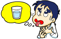<p>mất nước</p>