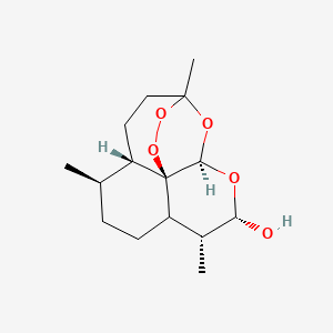 <p>Semi-synthetic artemisinin; better metabolic stability than the natural form.</p>