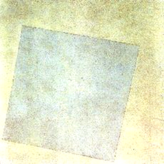 <p>"Under Suprematism I understand the primacy of pure feeling in creative art.</p><p>Art no longer cares to serve the state and religion, ... it wants to have nothing further to do with the object, as such, and believes that it can exist, in and for itself, without 'things'."</p>