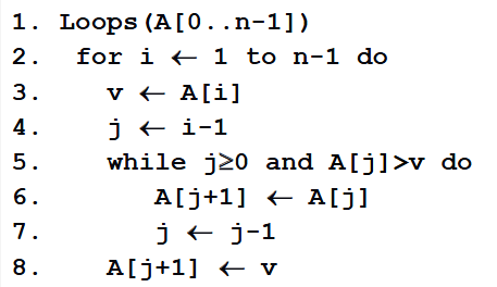 <p>In this algorithm, which important operation gets repeated the most as the input grows? <br>(Which is the basic operation?)</p>
