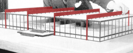 <p>rigid frame steel</p><p>poor interior climate because of a low level of insulation from the heat going through the steel beams </p>