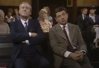 <p>(<em>verb phrase</em>) to start sleeping</p><p>“Mr. Bean thought church was boring and he started to _______.”</p>