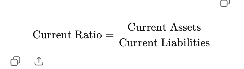 <p>Wether a business can pay its short term obligations with current assets, Cash, Inventory, accounts receivables</p>
