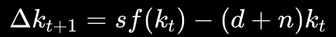 <p>Interpretation:</p><p>first term = actual investment,</p><p>second term = break-even investment.</p>