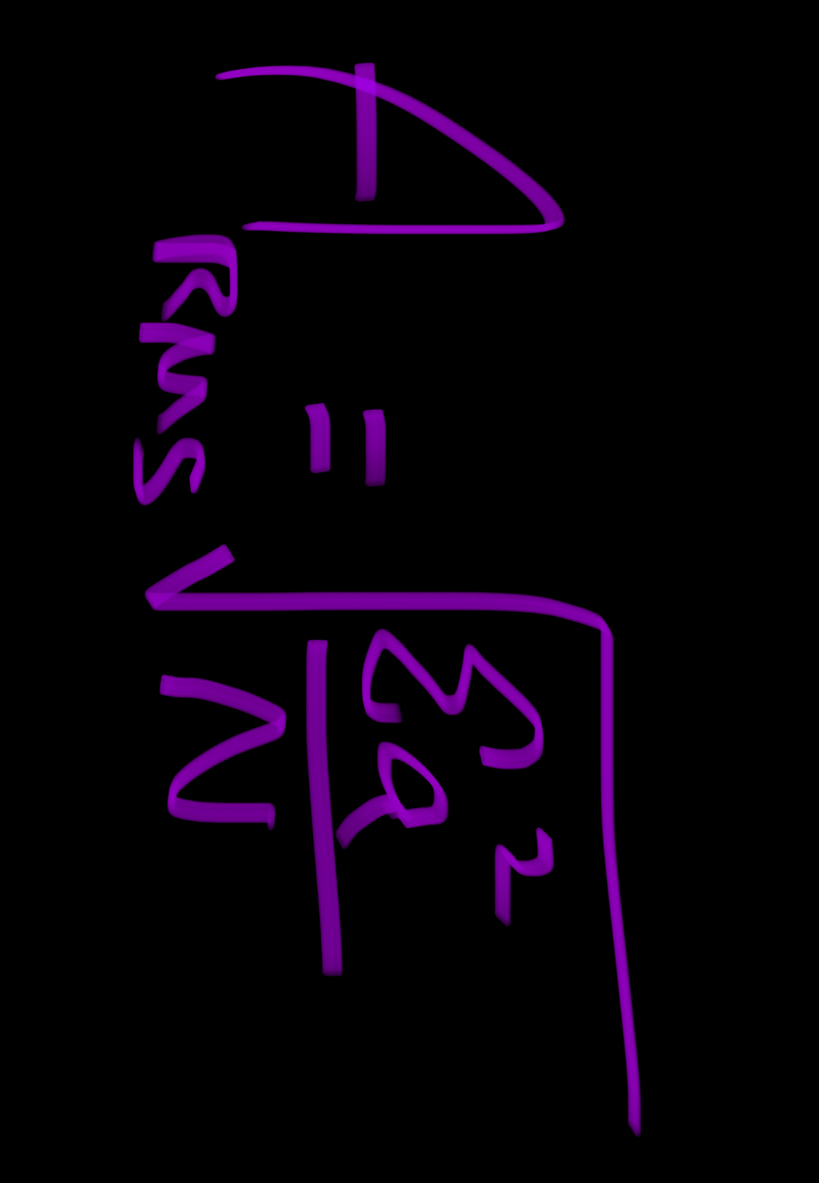 <p>the absolute average displacement at many points in time</p><p></p>