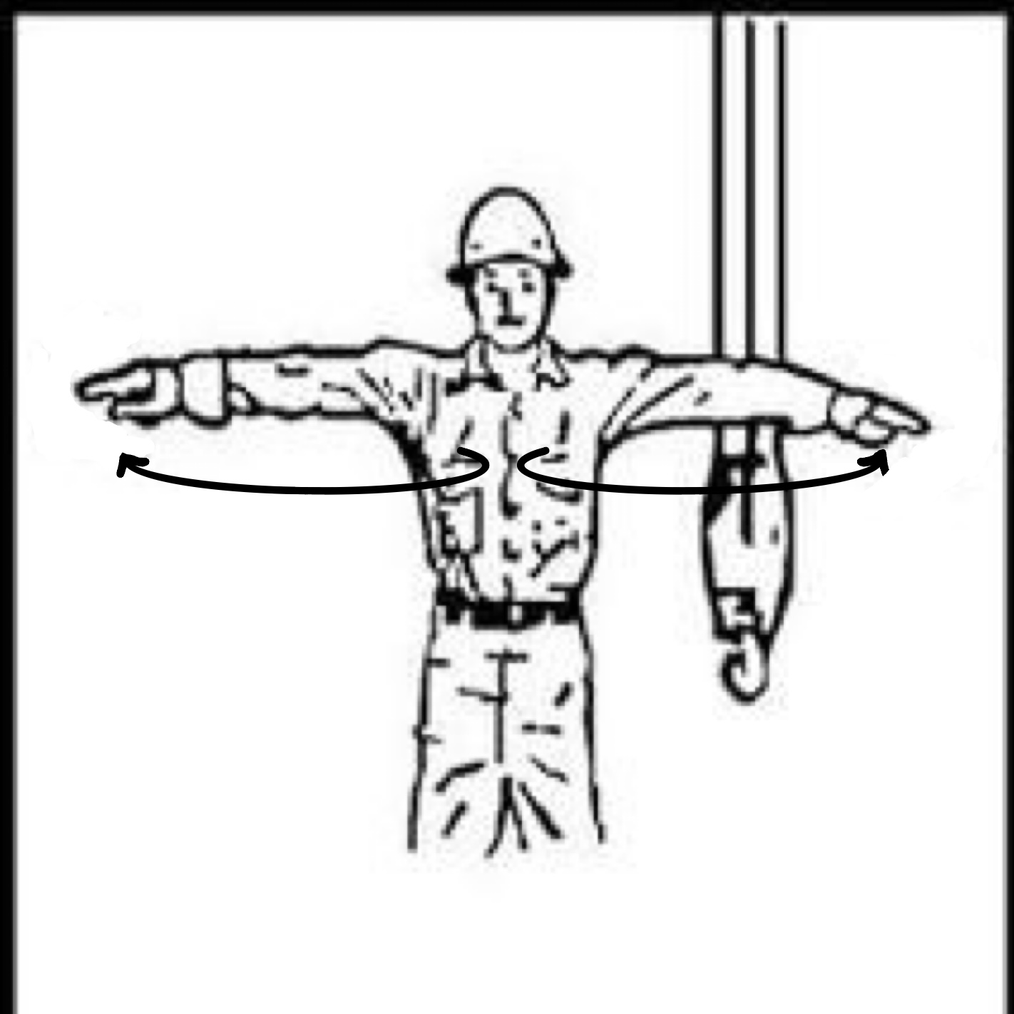 <p>What is the meaning of this hand signal? </p>