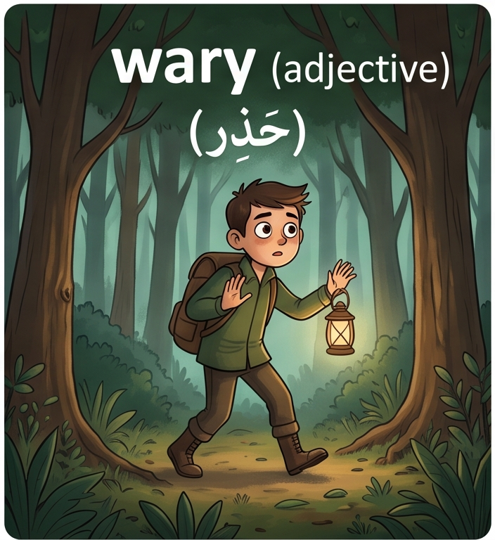 <p>feeling or showing caution about possible dangers or problems.</p>