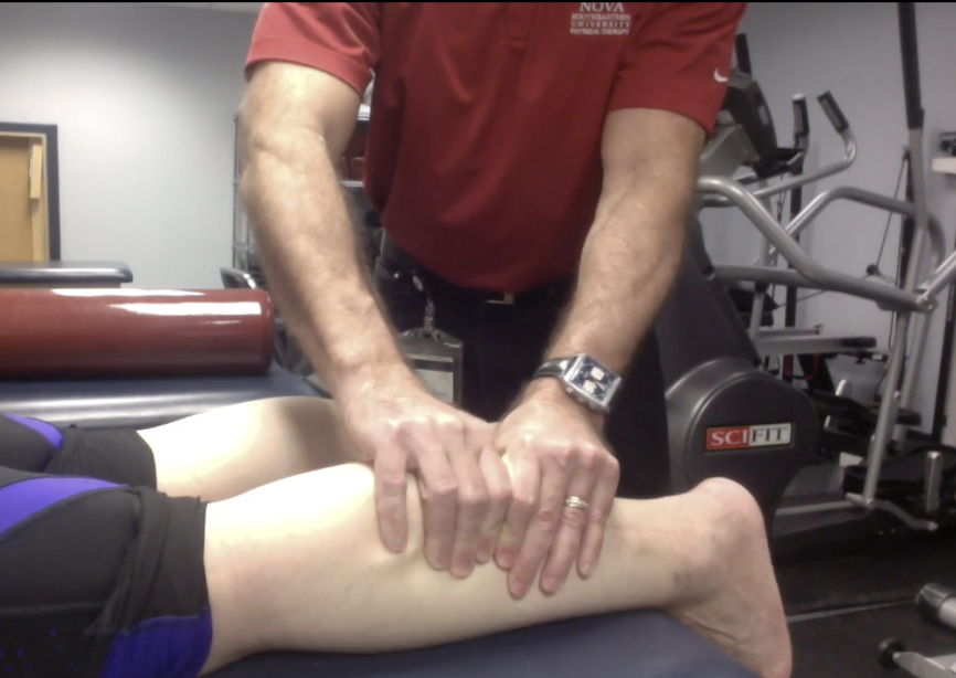 <p><strong>Purpose</strong></p><ul><li><p>Assess for a <span style="color: red;"><strong>complete Achilles tendon rupture</strong></span></p></li></ul><p></p><p><strong>How to Perform</strong></p><ol><li><p>Pt prone with feet relaxed over the edge of the table</p></li><li><p>Squeeze the calf muscle</p></li><li><p>Observe the ankle for PF</p></li></ol><p></p><p><strong>Positive Test</strong></p><ul><li><p><span style="color: red;"><strong>Absence of PF when the calf is squeezed</strong></span><strong> = complete Achilles tendon rupture</strong></p></li></ul><p></p>