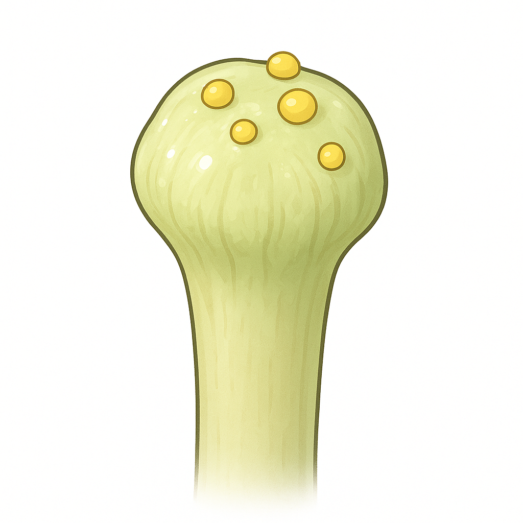 <p>The sticky opening at the top of the pistil that receives pollen.</p>