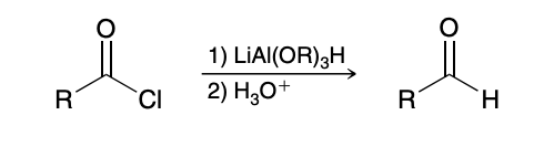 <p>Using only one eq of LiAlH4 results in a mixture of products and is not efficient; must use a different reagent </p><p>LiAl(OR)3H</p>