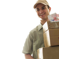<p>delivery person</p>
