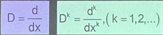 <p>When placed before a function of x, it means that the function is to be differentiated.</p>