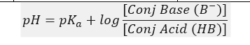 <p>In the HH equation</p><p></p><p>What’s unique about the values that can be used for log(base/acid)</p>