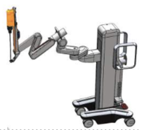 <p>Instrument Drive Button: move along instrument track, manually insert/withdraw instruments</p>