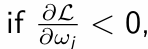 <p>What do we do to the value of ω<sub>j</sub>?</p>