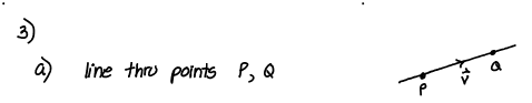 <p>equation of line, where r<sub>0 </sub>= …, v = …</p>