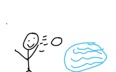 <p>Es relajante tirar piedras en el agua.</p>