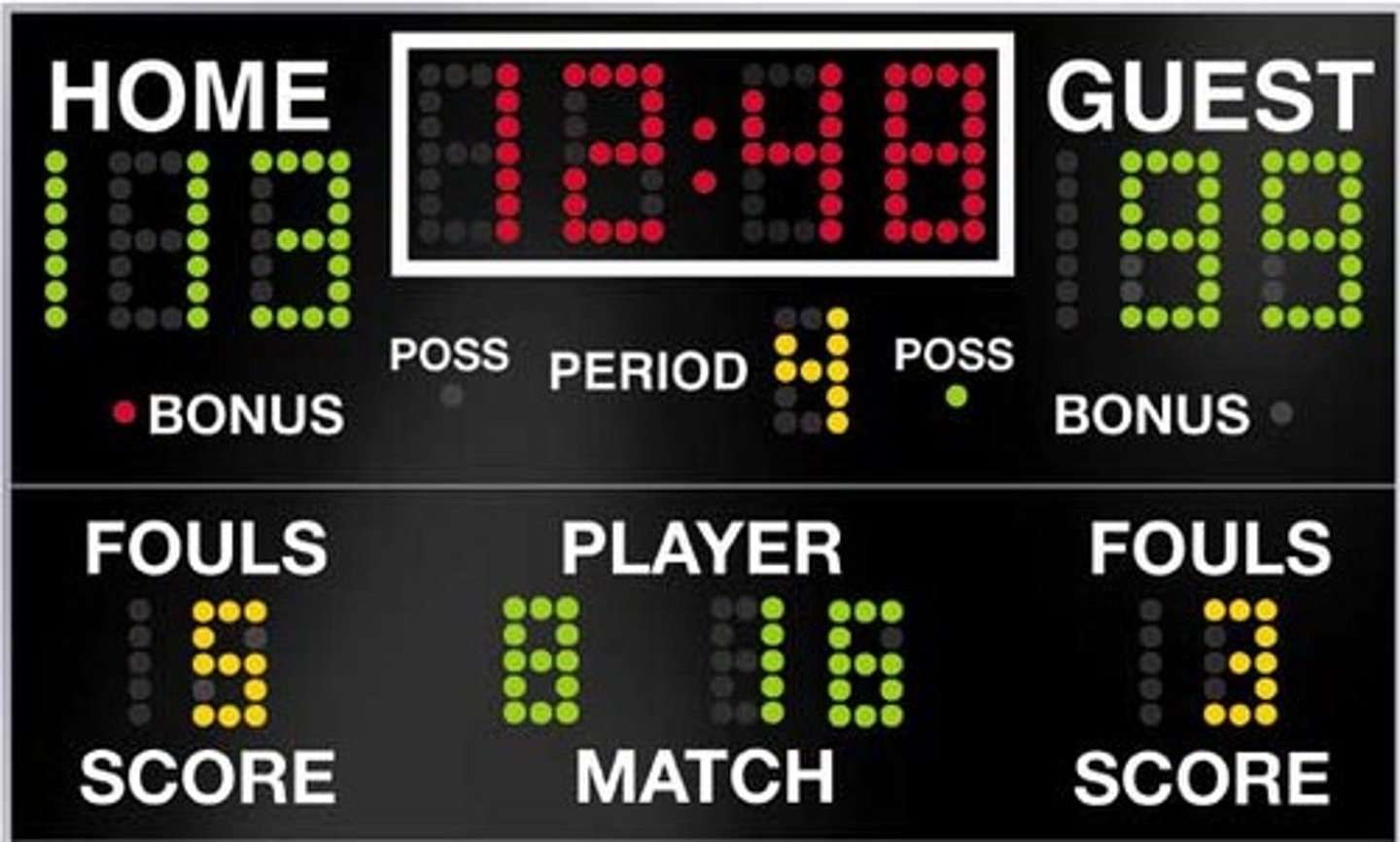 <p>(v) ghi điểm, ghi bàn</p><p>(n) bàn thắng, điểm số</p><p>- Tennant _____ (a goal) in the last minute of the game.</p>