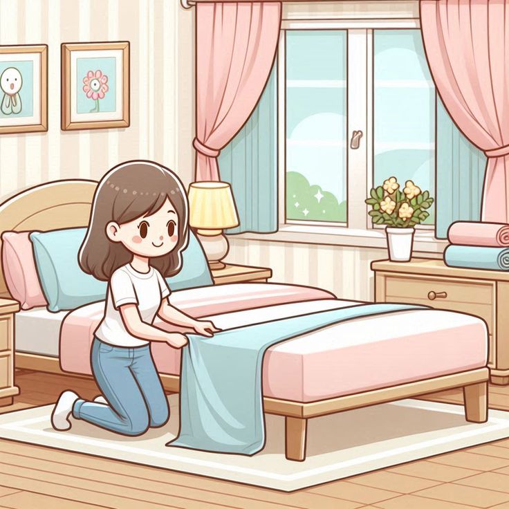 <p>make the bed</p>