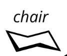 <p>chair conformation</p>