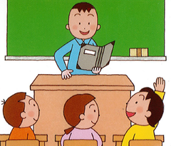 <p>to start a class (shàng kè)</p>