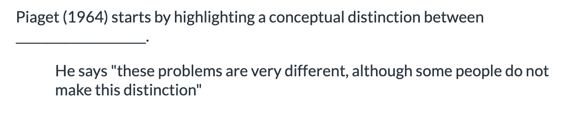 <ul><li><p>intuitive concept and intuitive theories </p></li><li><p>development and learning </p></li></ul><p></p>