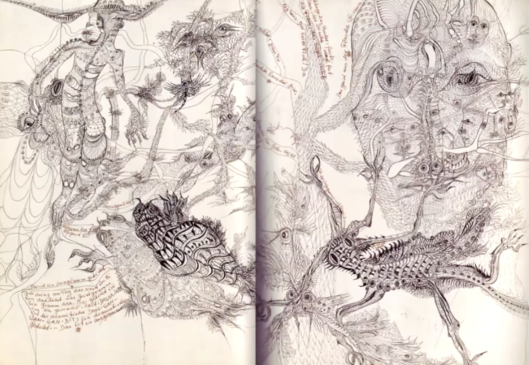 <p>Unica Zürn — Orakel und Spektacle (illustrated manuscript)</p>