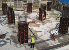 <p>It defines the shape and size of the concrete element during the curing process.</p>