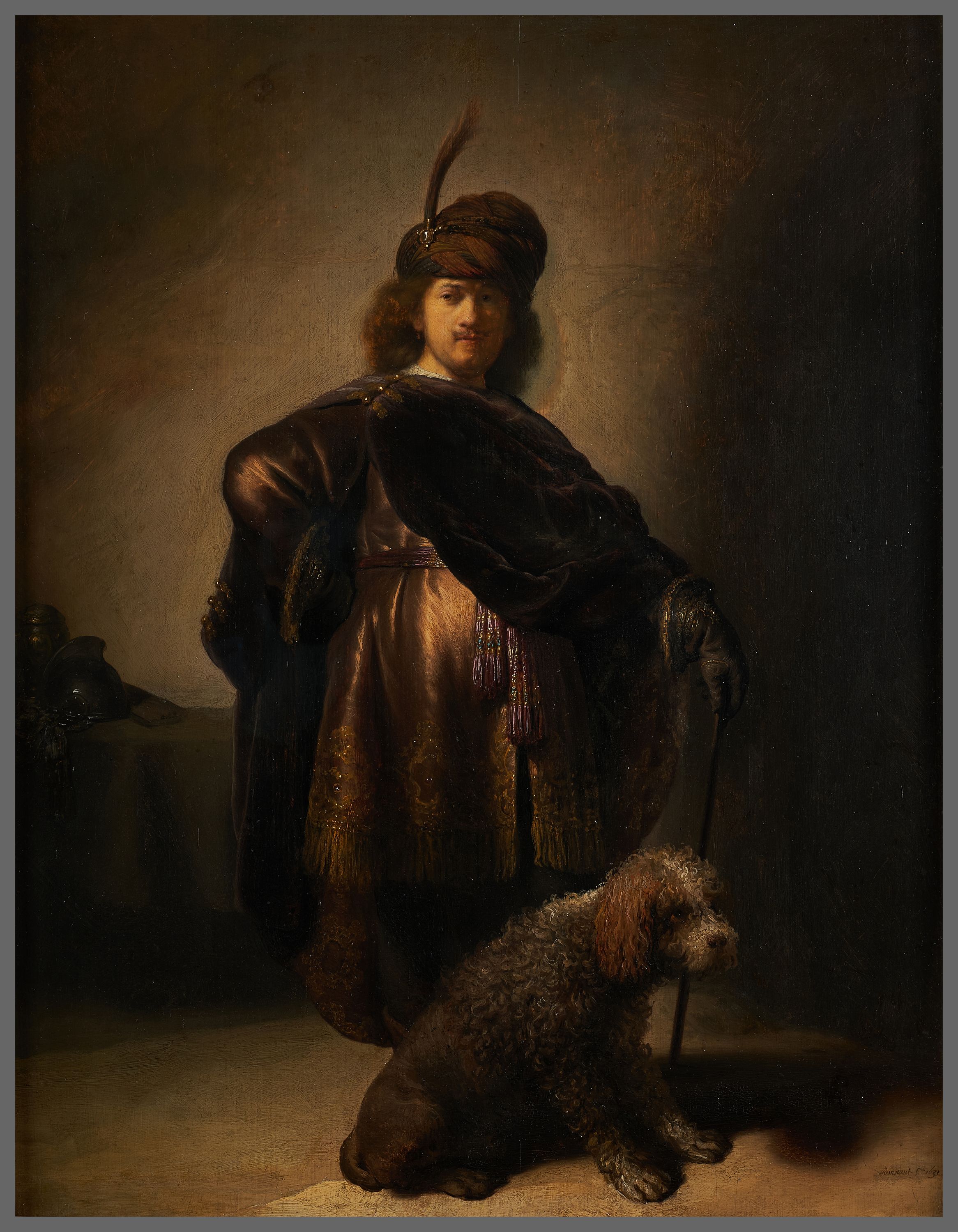 <p><span> Rembrandt, Self-Portrait of the Artist in Oriental Costume, 1631. Oil on wood, 63x 56 cm. Petit Palais.</span></p>