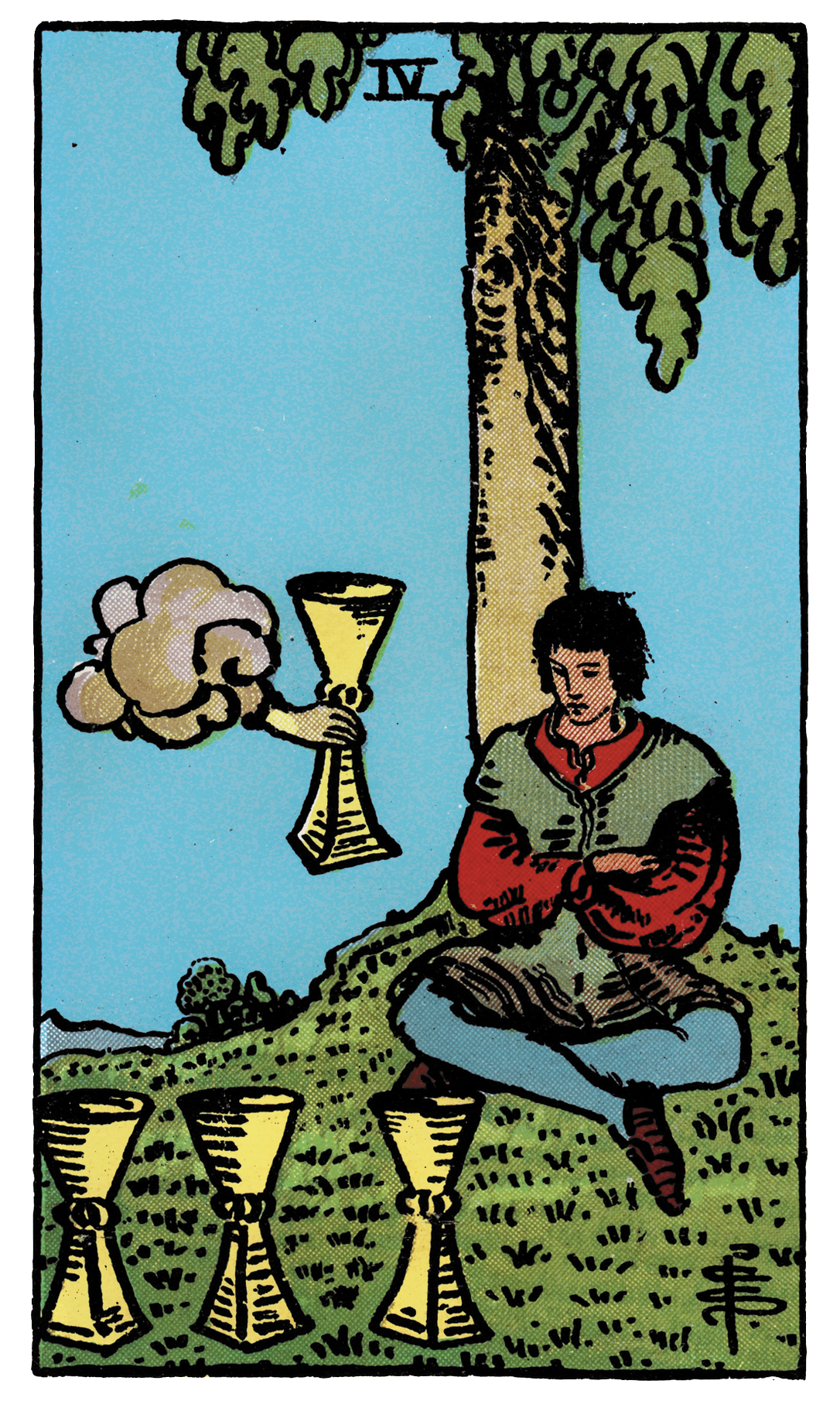 <p>Four of Cups</p>