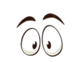 <p>eyebrows up</p>