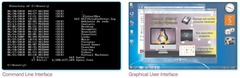 <p>Graphical user interface (GUI) and command-line interface.</p>