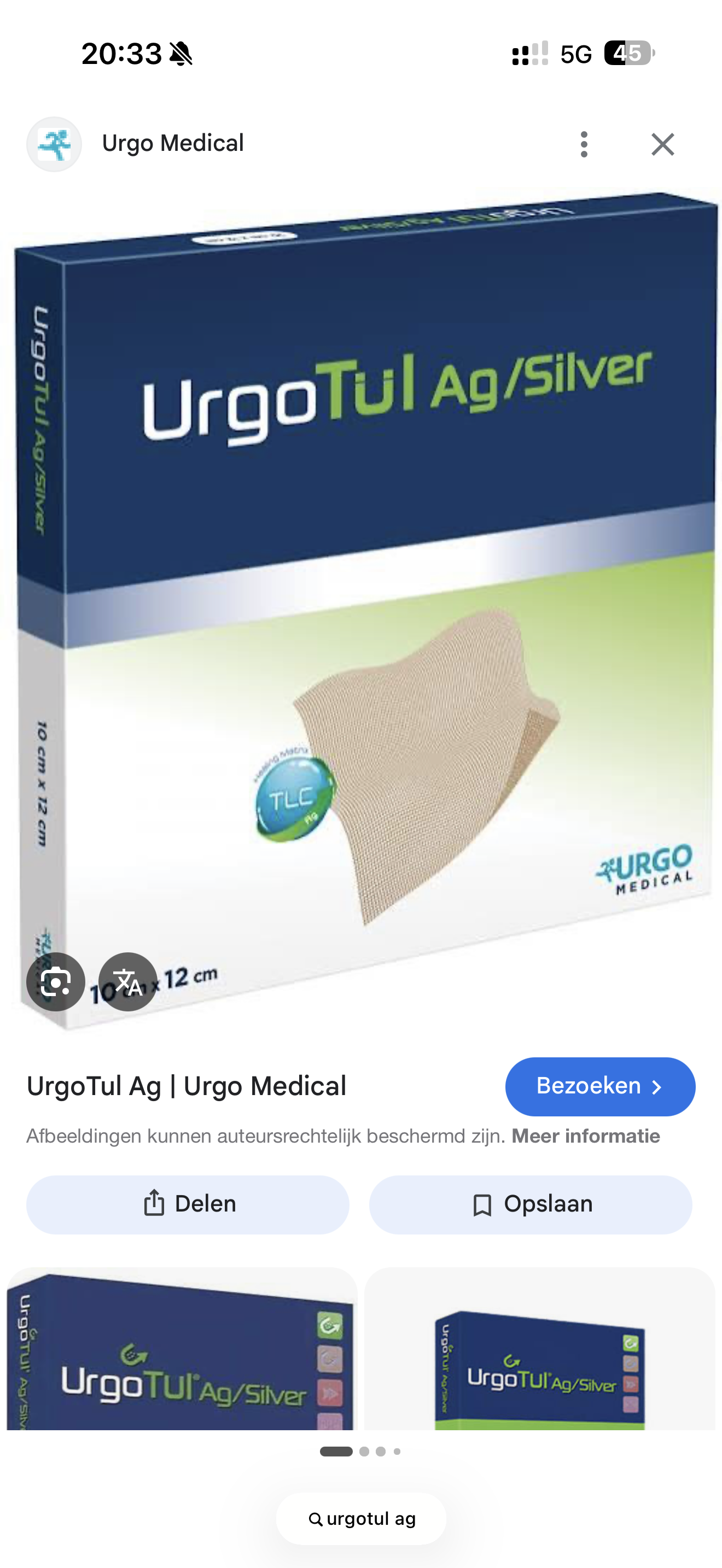 <p>Zilververband bij infecties </p>