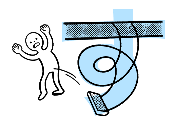 <p>“Su” (like in “suit”) → looks like swing doing a loop and guy falling off: hes going to <strong><em>sue</em></strong> somebody</p>