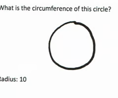 <p>Circumference= 10×2=20.. </p>