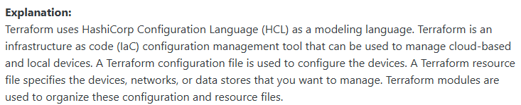 <p><span>HashiCorp Configuration Language (HCL)</span></p>