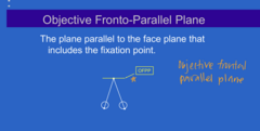 <p>What is the Objective Frontal Parallel Plane?</p>