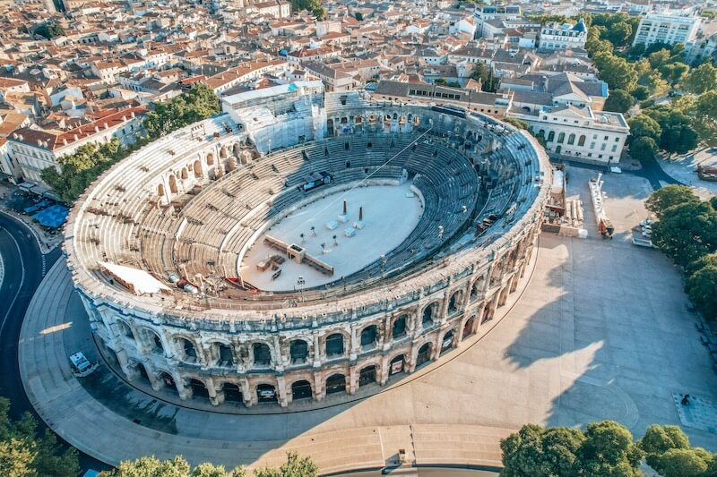 <p>amfiteatr w Nimes </p>