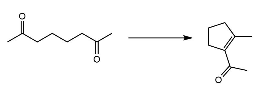 <p>Intra-molecular Aldol</p>