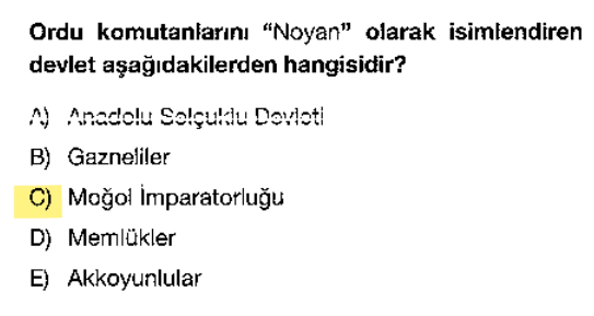 <p>Noyan, Moğollarda üst düzey askeri komutanlara verilen unvandır.</p>
